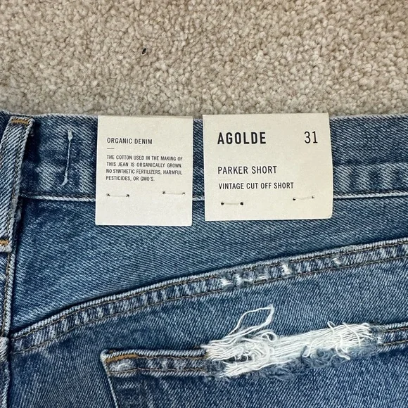 Agolde Parker Vintage Cut-Off Shorts - Picture 3 of 3